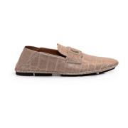 Croco Driver Moccasins