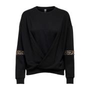 Dame Sweatshirt Stilfuldt Stofblanding