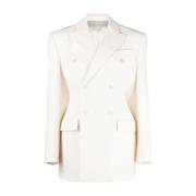 Off White Double Breasted Blazer