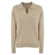 Uld Cashmere Polo Sweater