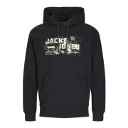 Outdoor Hoodie med Stilfulde Detaljer