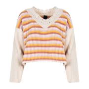 Farverig Blonde Stil Sweater