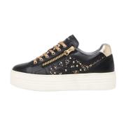 Luksus Sneaker med Metallic Platform Sole