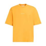 Logo Bomuld T-shirt Lys Orange