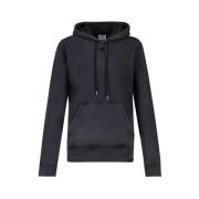 Stonewashed Grå Fleece Hoodie