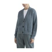 Alpaca, mohair, bomuld og lurex cardigan