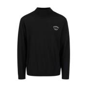 Uld turtleneck med logo