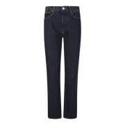 Højtaljede straight leg jeans