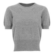 Grå Uld Crew Neck Sweater