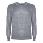 Grå Uld Crew Neck Sweater