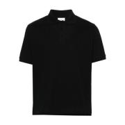 Sort Polo T-shirt med Logo