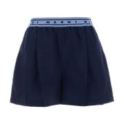 Uld Navy Blå Shorts