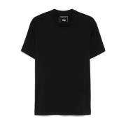 Sort T-shirt med logo print