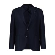 Uldblazer med tekstureret finish