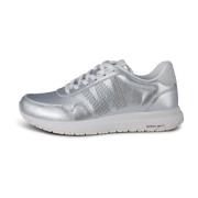 Metallic Silver Sneakers Nora Soft