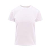 Bomuld T-shirt med Logo Broderi