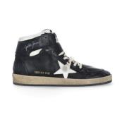 Sort Læder High Top Sneakers