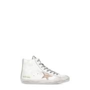 Hvide Læder High Top Sneakers