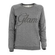 Glitter Broderet Dame Sweatshirt