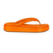 Geisha, flad sandal orange