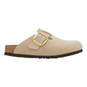 Boston Big Buckle Slippers Sand