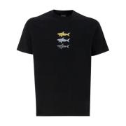 Bomuld Crew-neck T-shirt med Print