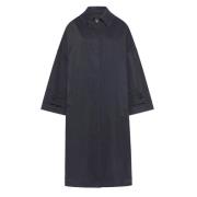 Oversize Trenchcoat i Navy