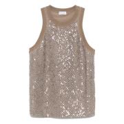 Stilfuld Cutout Paillettes Top