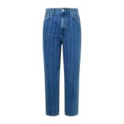 Medium Denim Gulerod Fit Jeans