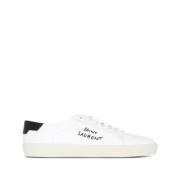 Hvide Court Sneakers med Logo Broderi