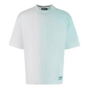 Maxi T-shirt med Ribbed Halsudskæring