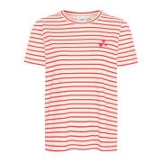 FlameScarlet White Stripe Tee