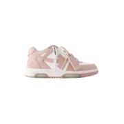 Læder sneakers i rose-hvid pink