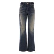 Blå Denim Flare Jeans