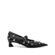 Elsa Studded Kitten Heel Pumps