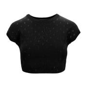 Cropped Top med Glasdekorationer