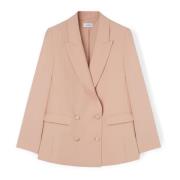 Oversized dobbeltradet blazer