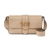 Beige Skuldertaske Elegant Design