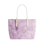 Elegant Lilla Shopper Taske