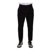 Elegant smal sort bomuld chinos