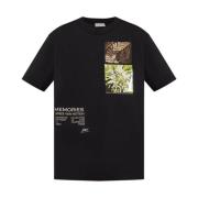 Grafisk Print Sort T-shirts og Polos