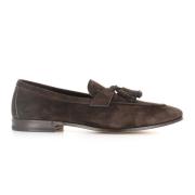 Brun Ruskind Loafer med dusk