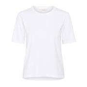 Bright White Tee med korte ærmer