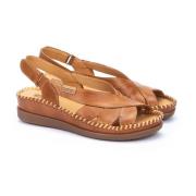 Brun lædersandal Cadaques stil