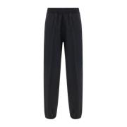 Jogger Style Uldbukser Elastisk Talje