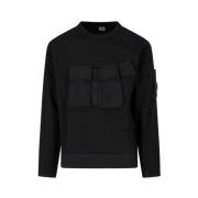 Sort Heavy Jersey Blandet Sweatshirt