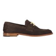 Suede Kalveskind Penny Loafers