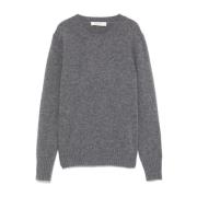 Mørkegrå Crew Neck Sweater