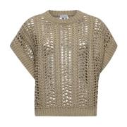 Beige Netstrik Sweater