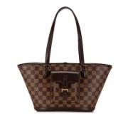 Pre-owned Canvas louis-vuitton-tasker